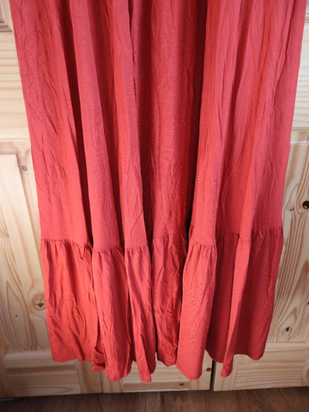 NWT Torrid Tiered Maxi Dress Womens Size 2 Burnt Orange Jersey Knit Sleeveless - Picture 3 of 5